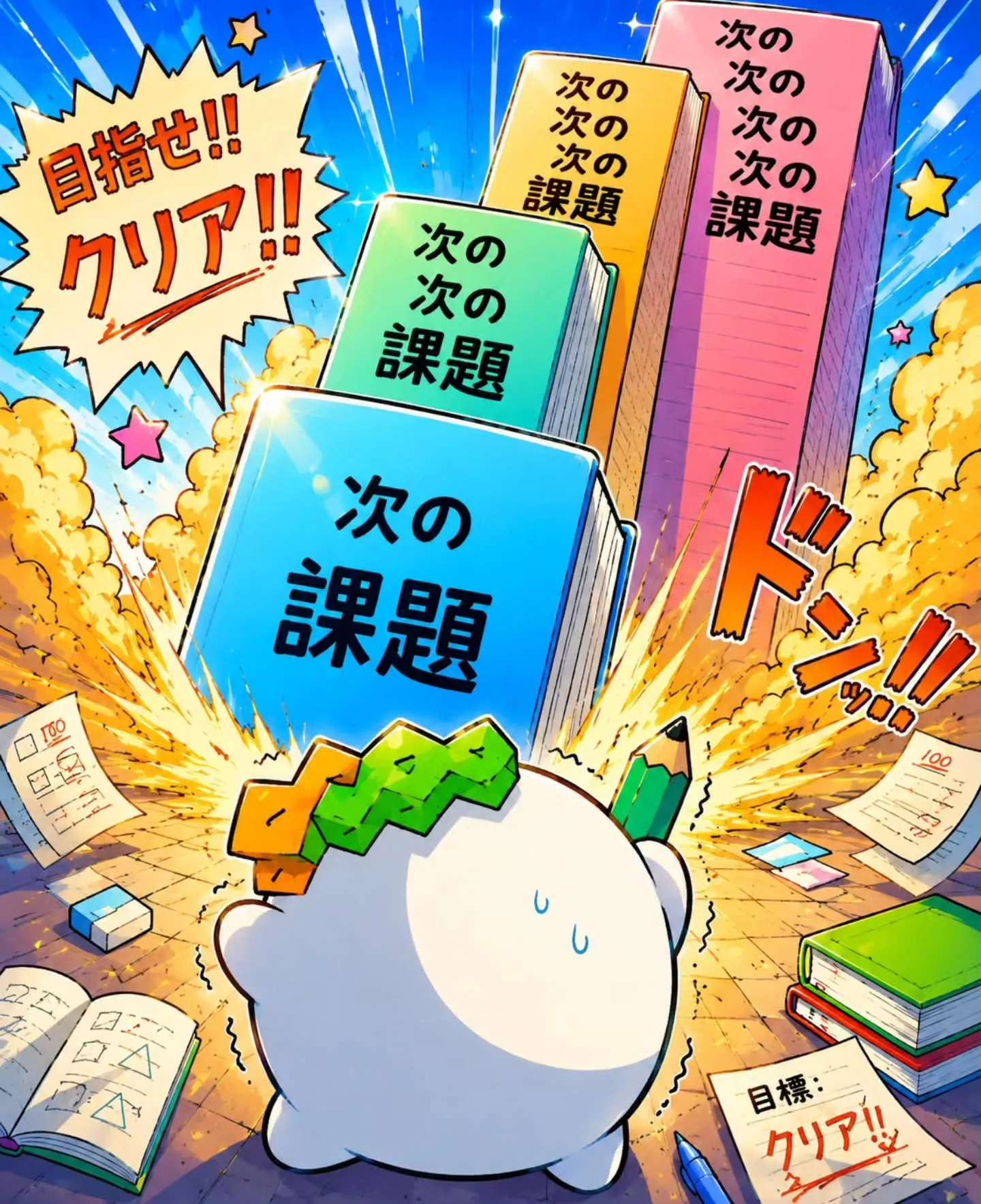 お盆休み課題はコツコツできていますか？