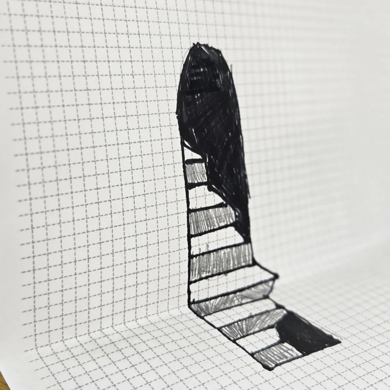 📐フリースクール・ルートの自由活動で「だまし絵」に挑戦!