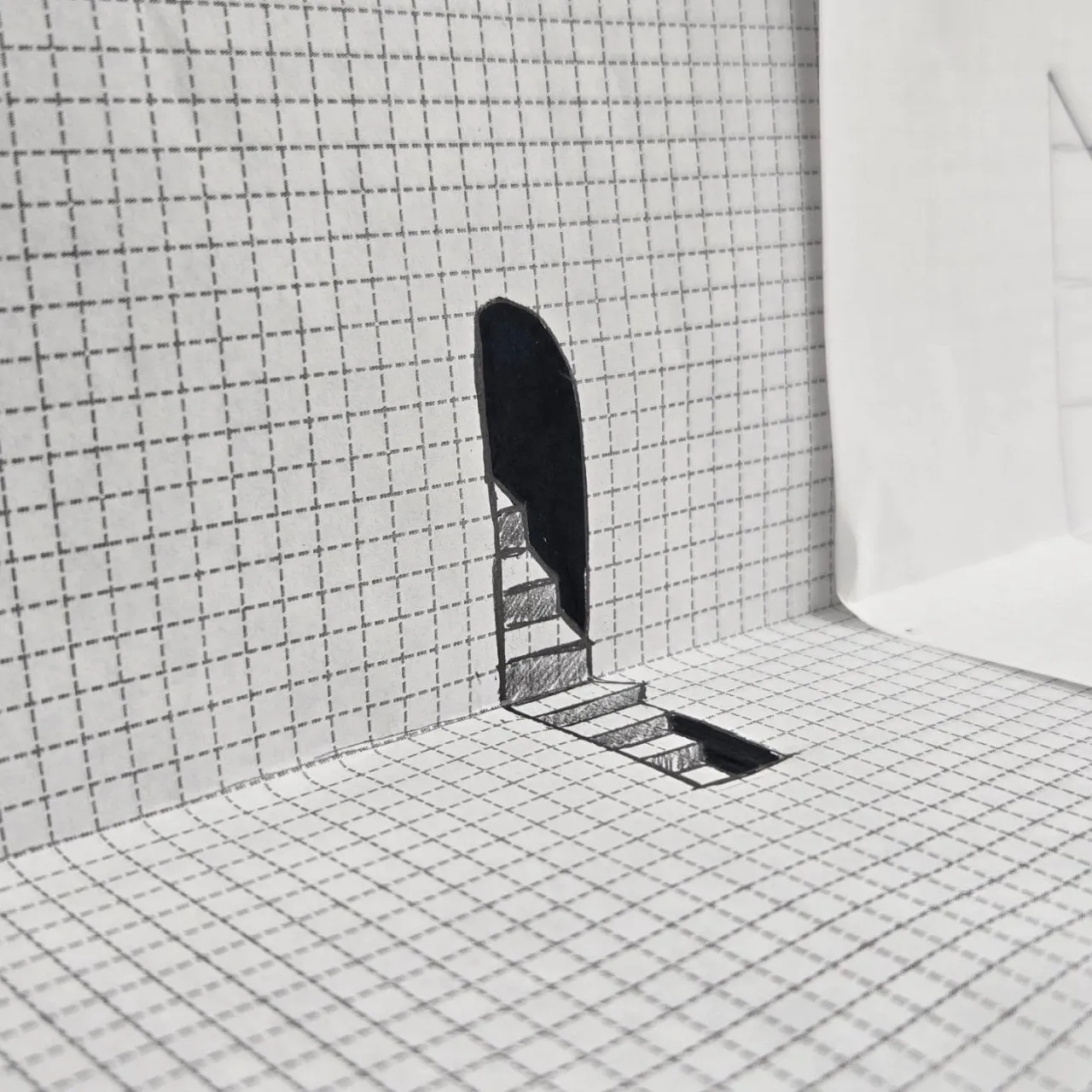 📐フリースクール・ルートの自由活動で「だまし絵」に挑戦!